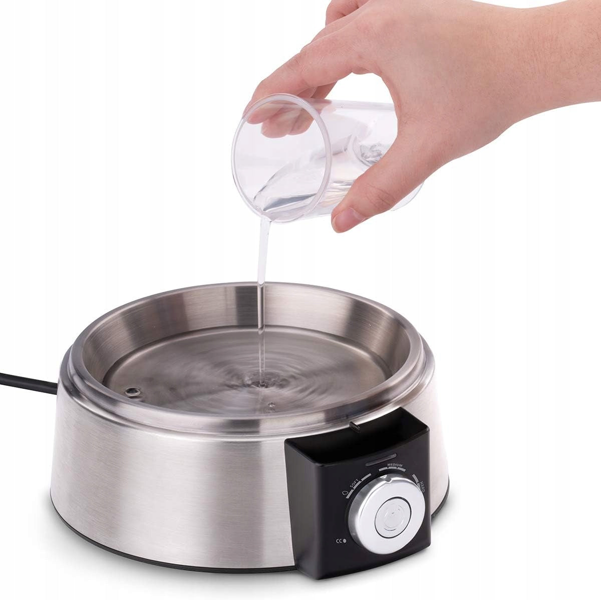 Cloer 6070 Electric egg cooker for 7 eggs in steel t-shirts Dominant color silver/gray