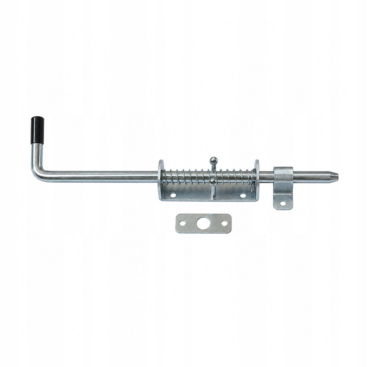 Closure deadbolt for gate or wicket ZINC 420 mm with spring 42 cm