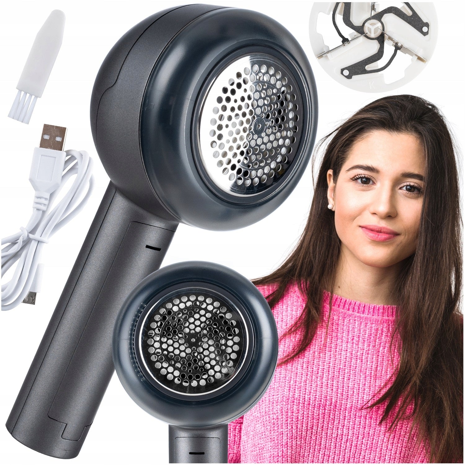 Clothes Shaver Clothing Upholstery Sweaters Rechargeable 1200mAh USB