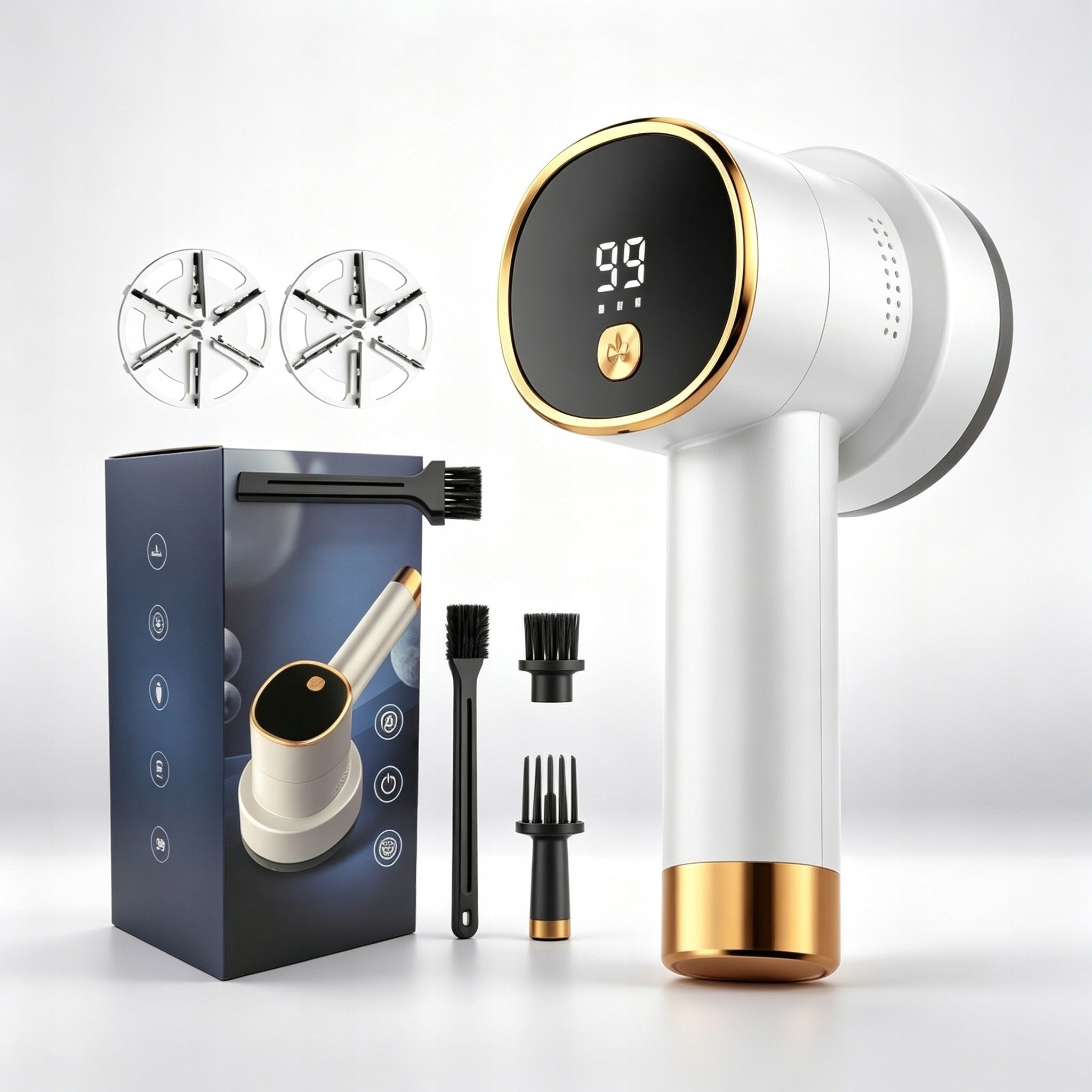 Clothes Shaver Cordless Stainless Steel 3 Speeds