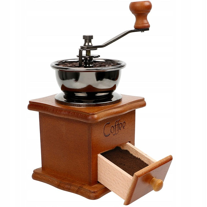 Coffee Grinder Handheld Wooden For Grinding Coffee Pepper Retro Strong Manufacturer code 10170110825