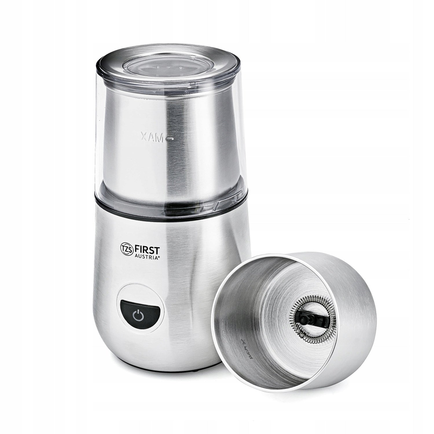 Coffee Grinder with Milk Foamer 2in1 TZS First Austria Strong 200W