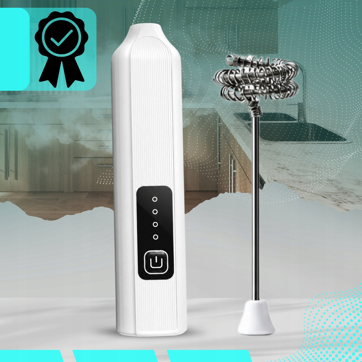 Coffee Milk Foamer Electric Handheld POWERFUL USB Beater 3 Modes 2in1 Packaging status original