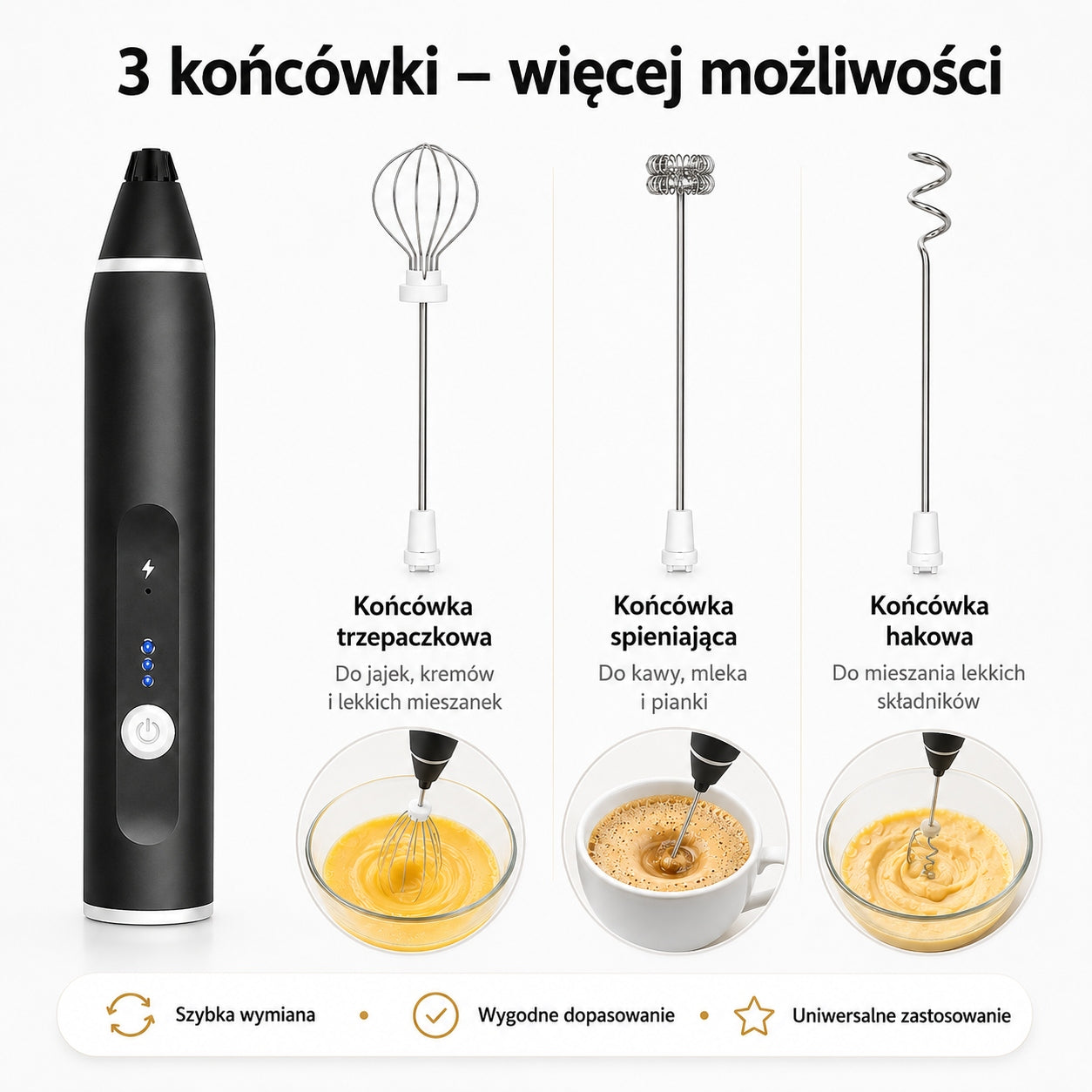 Coffee Milk Foamer Electric Handheld Wireless Mixer Manufacturer code 6978991476606