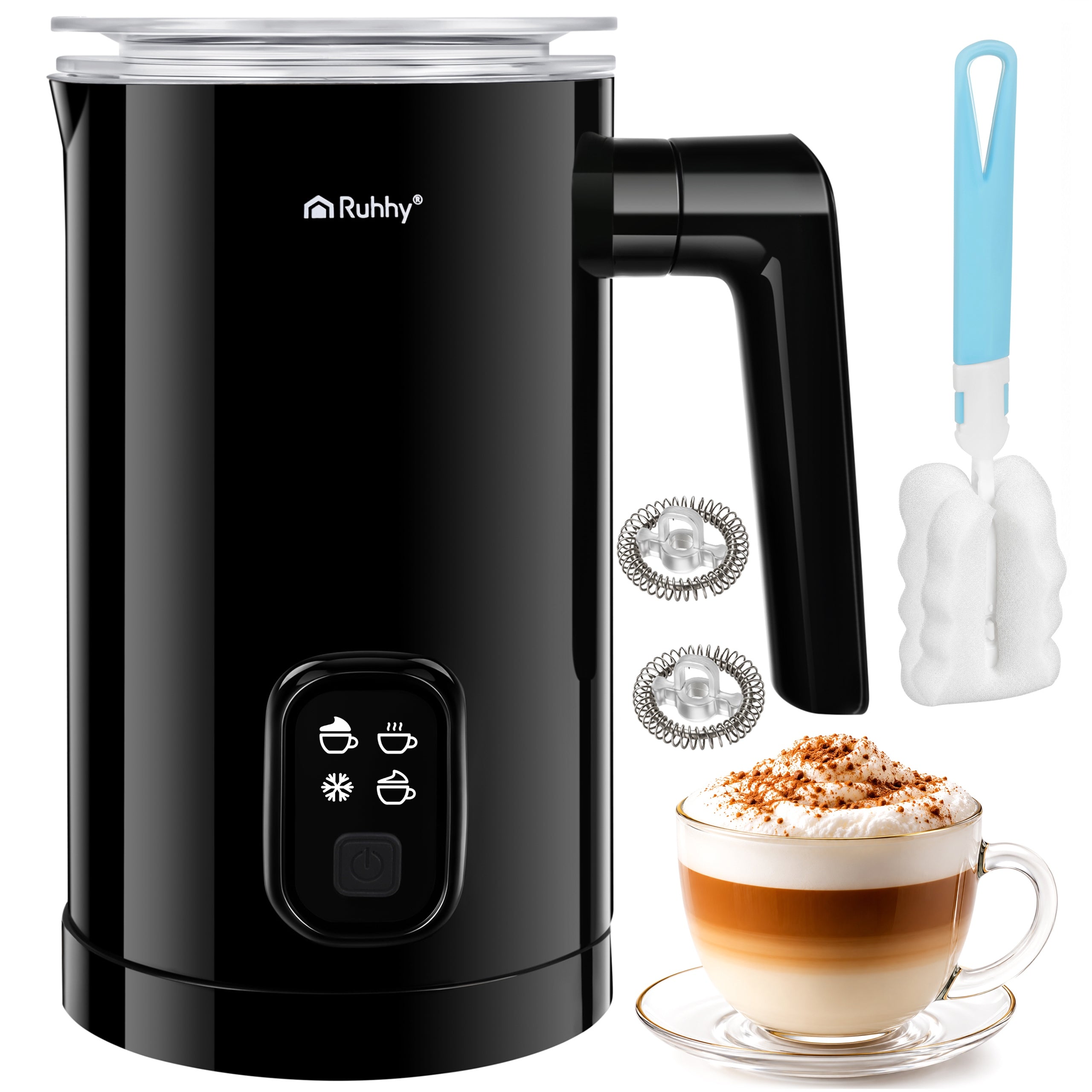 Coffee Milk Foamer Electric Heater 400W 350ml 4 Modes BPA FREE