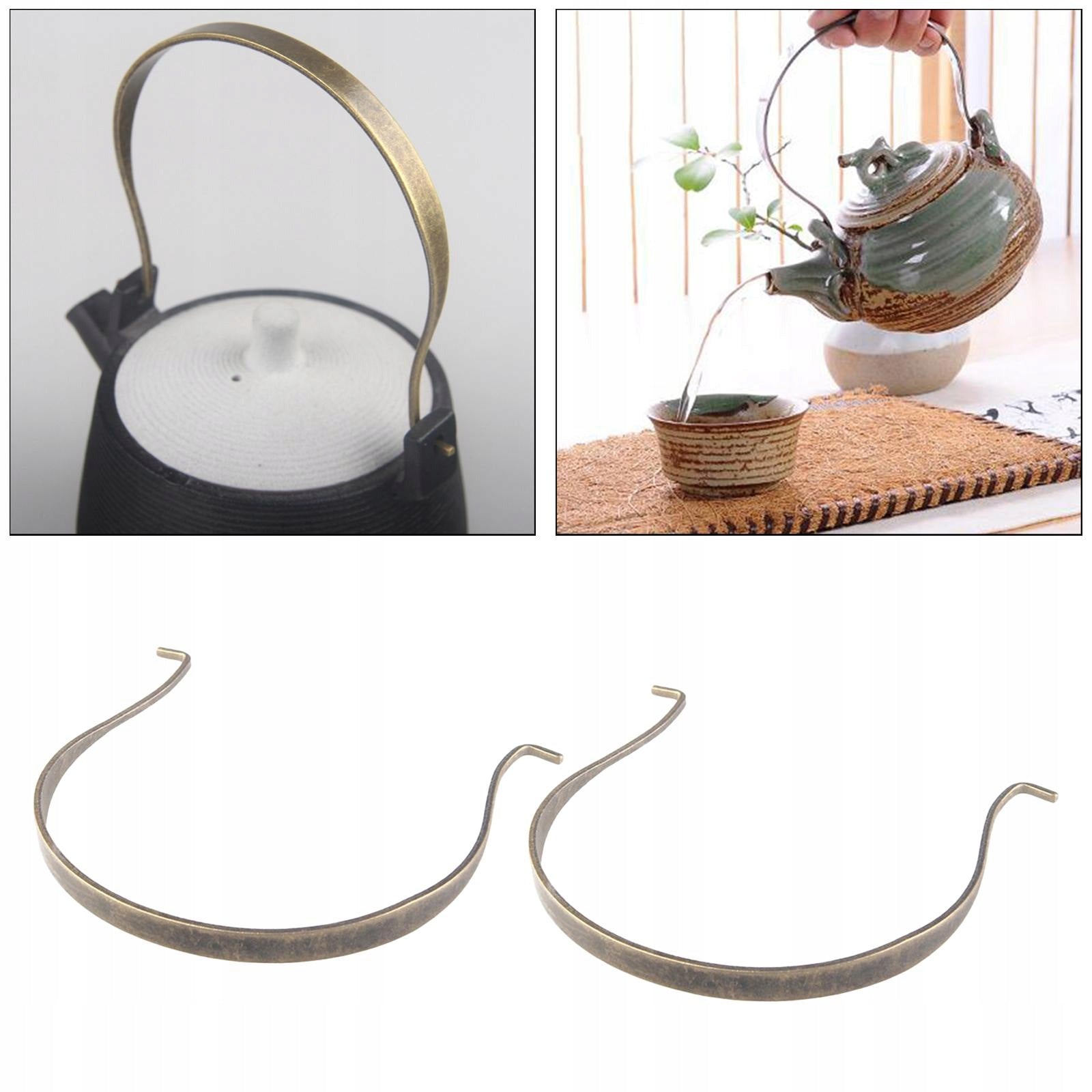 Coffee Pot Handles Replacement 2 Pcs Cookware Stainless Steel Bronzed L Brand no brand