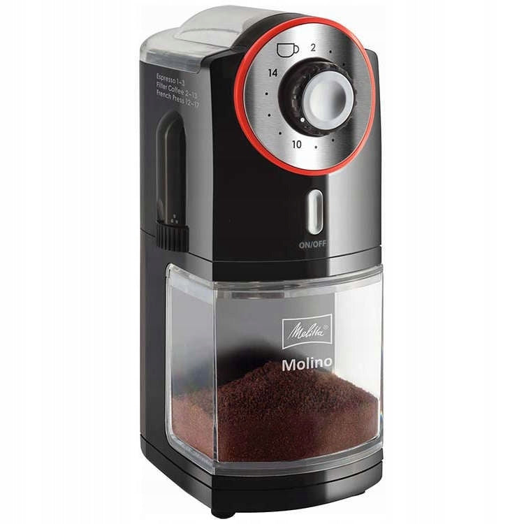 Coffee grinder MELITTA Molino - red and black