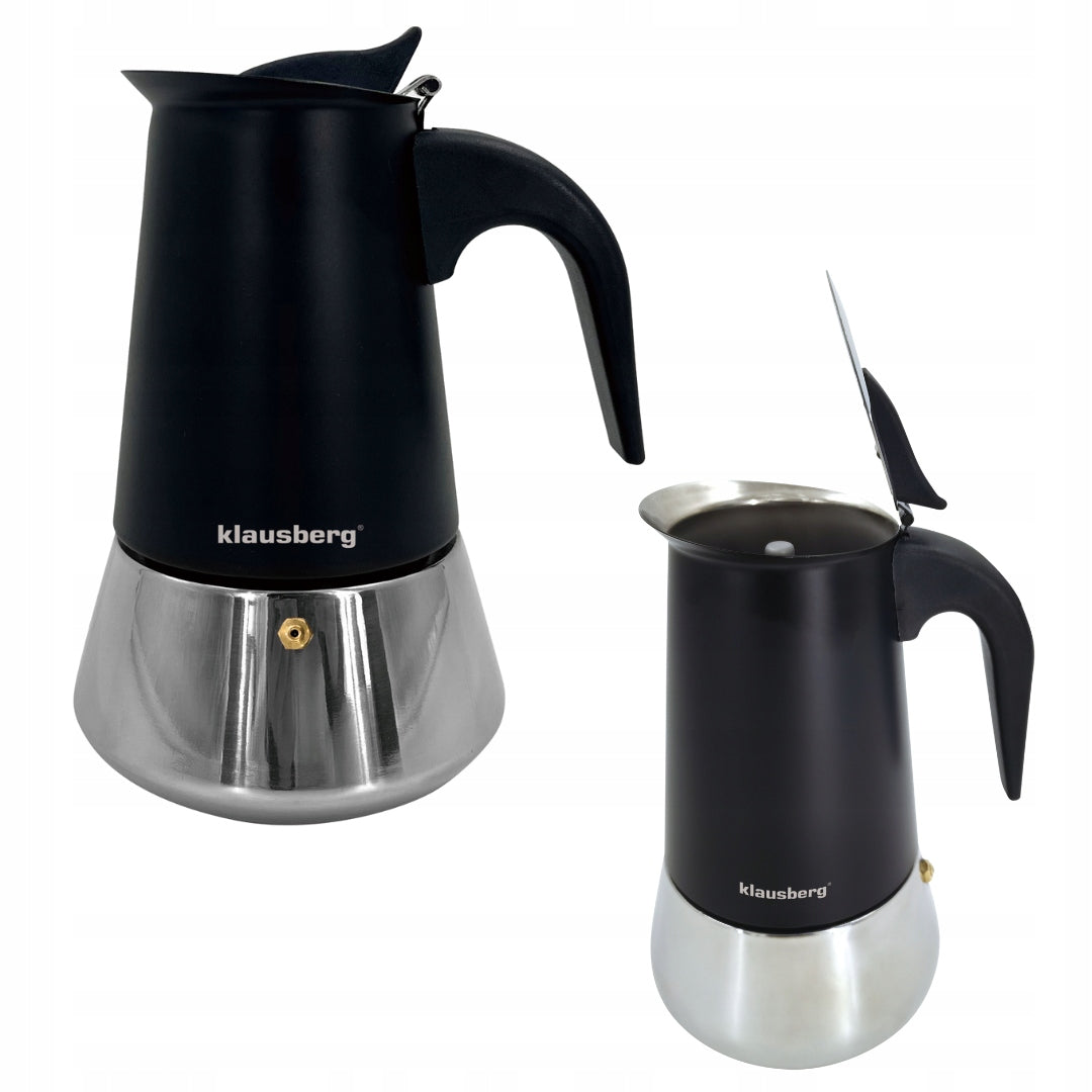 Coffee maker Klausberg KB-7844 steel for induction Espresso gas 4 cups Manufacturer code KB-7844