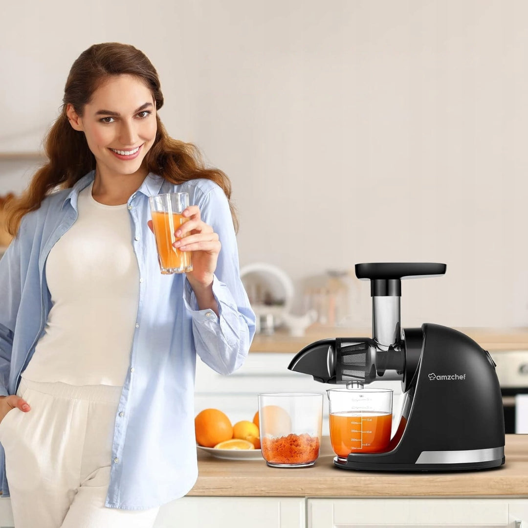 Cold Rotating Juicer for Fruit Vegetables 150W AMZCHEF QV Packaging status original