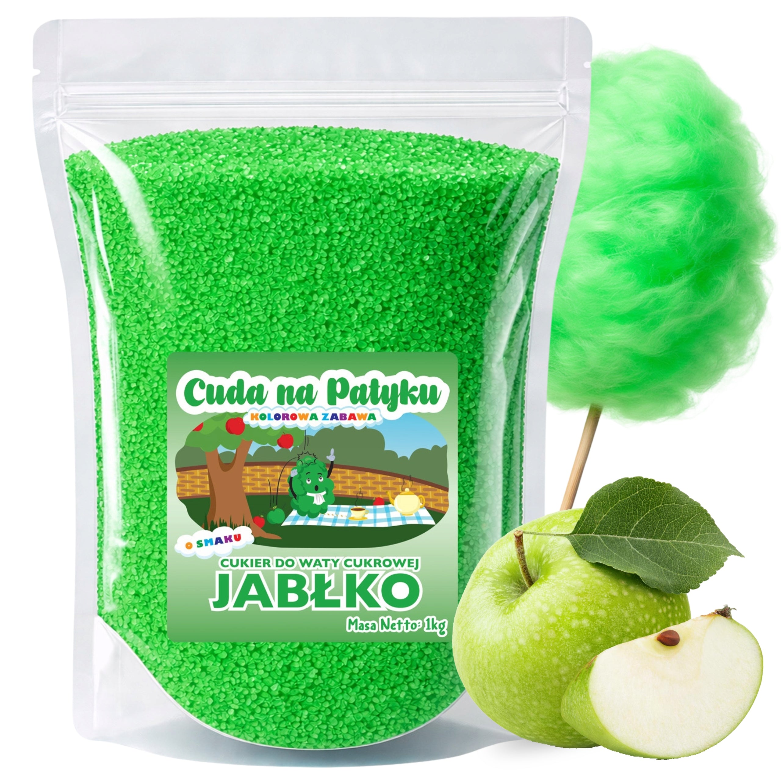Colorful Cotton Candy Sugar for Apple Flavour Machine 1KG