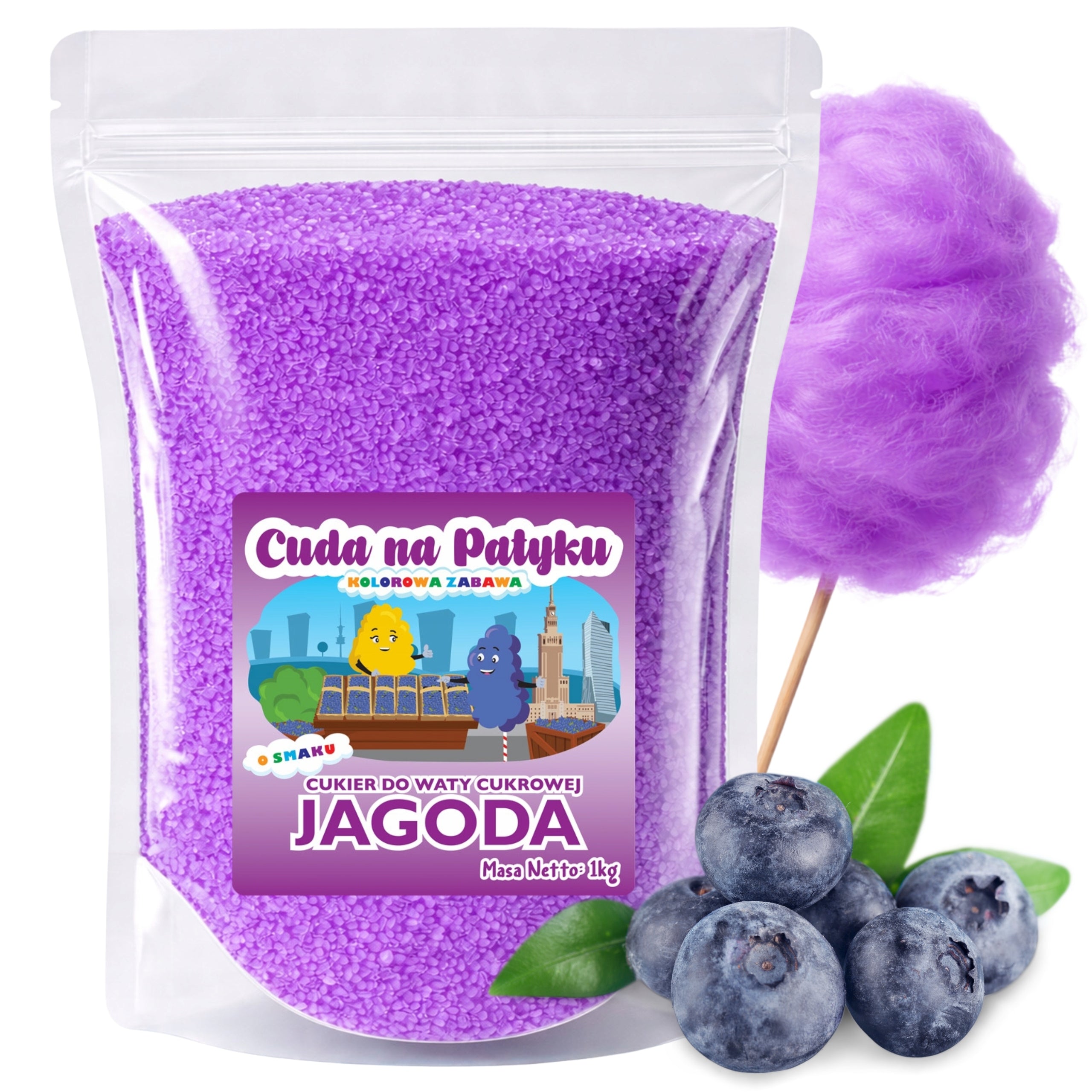 Colorful Cotton Candy Sugar for Berry Flavour Machine 1KG
