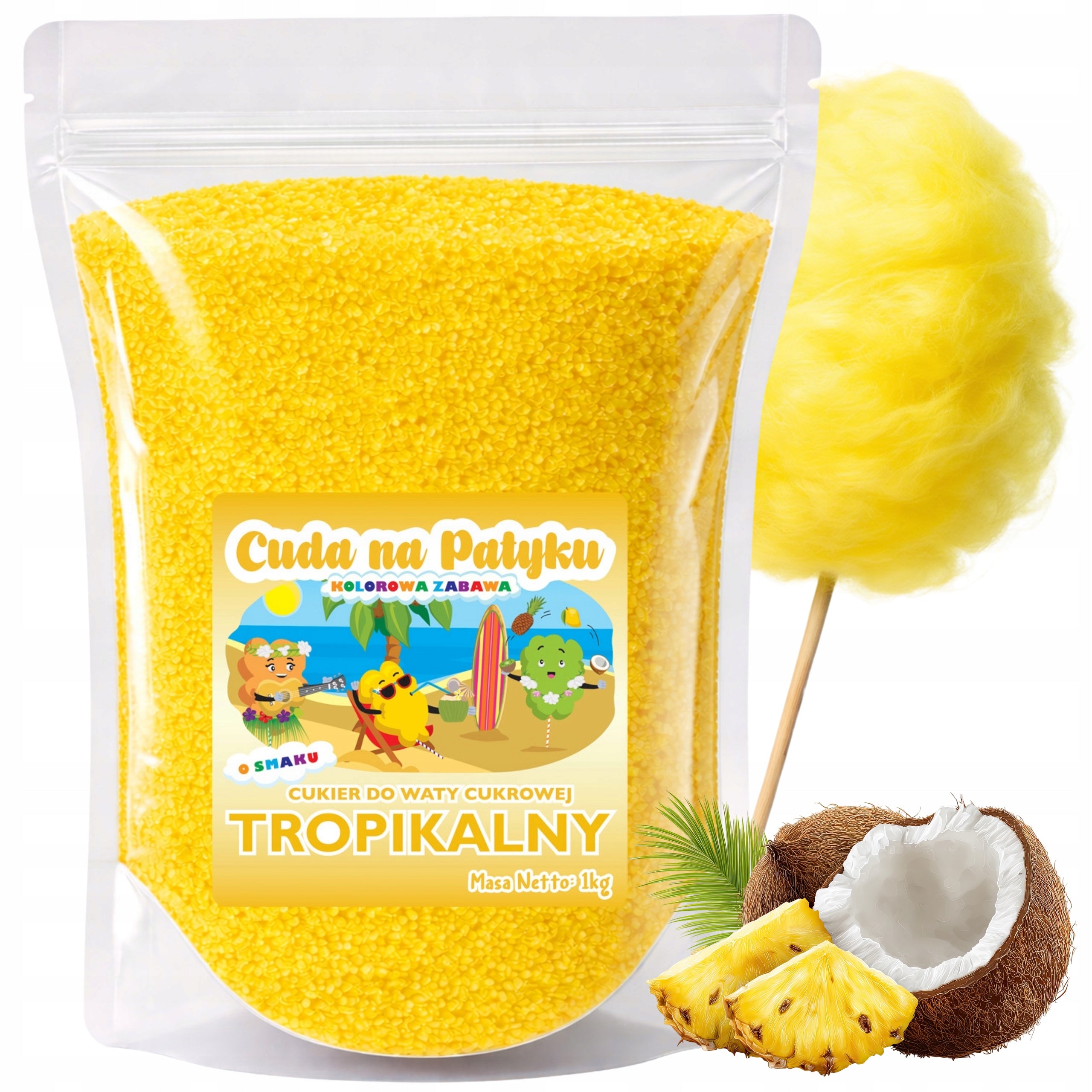 Colorful Cotton Candy Sugar for TROPICAL Flavor Machine 1KG