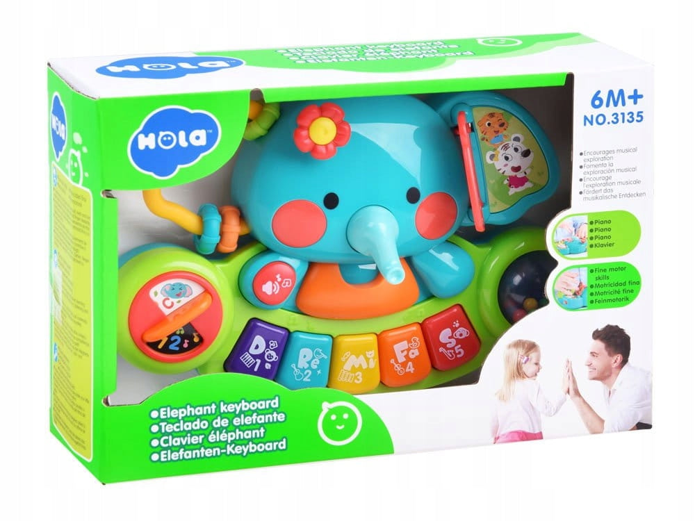 Colorful Interactive ELEPHANT PIANO Manufacturer code 6944167159772