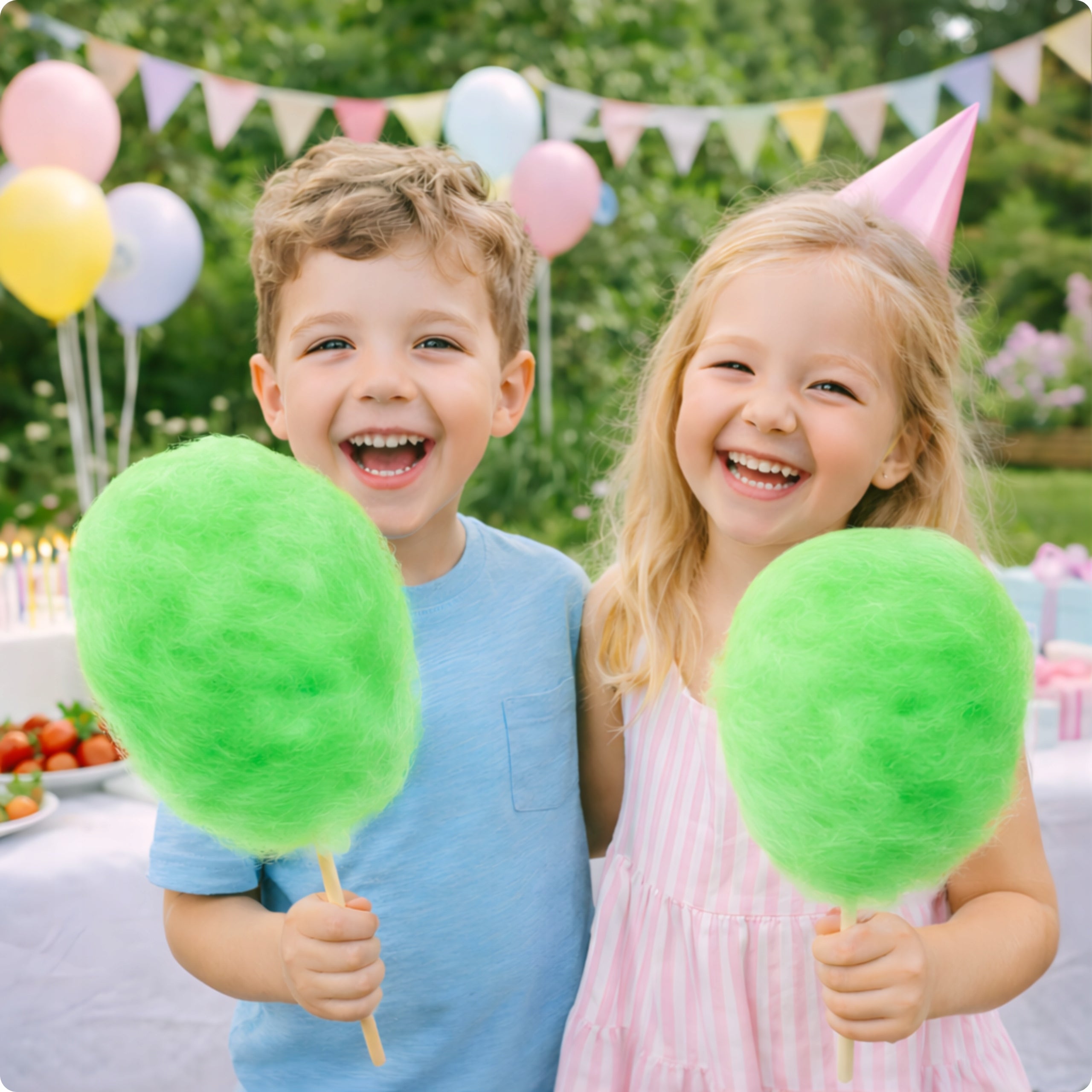 Colourful Cotton Candy Sugar for Flavour Machine Melon Flavour 1 KG Packaging status original
