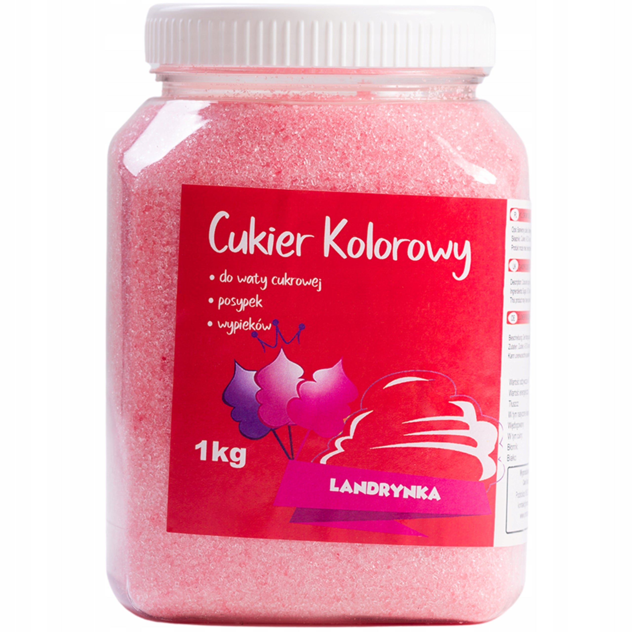 Colourful sugar for cotton candy Landrynka 1kg