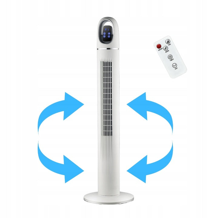 Column Fan Floor Fan 110cm Silent Powerful Timer UAE AROMA Brand Byrgen