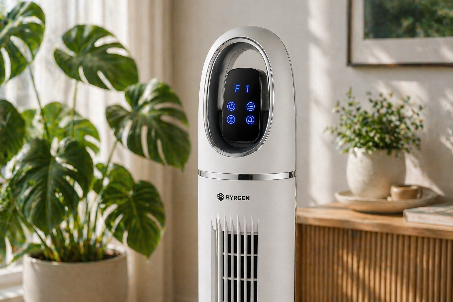 Column Fan Floor Fan 110cm Silent Powerful Timer UAE AROMA Functions oscillation automatic oscillation timer