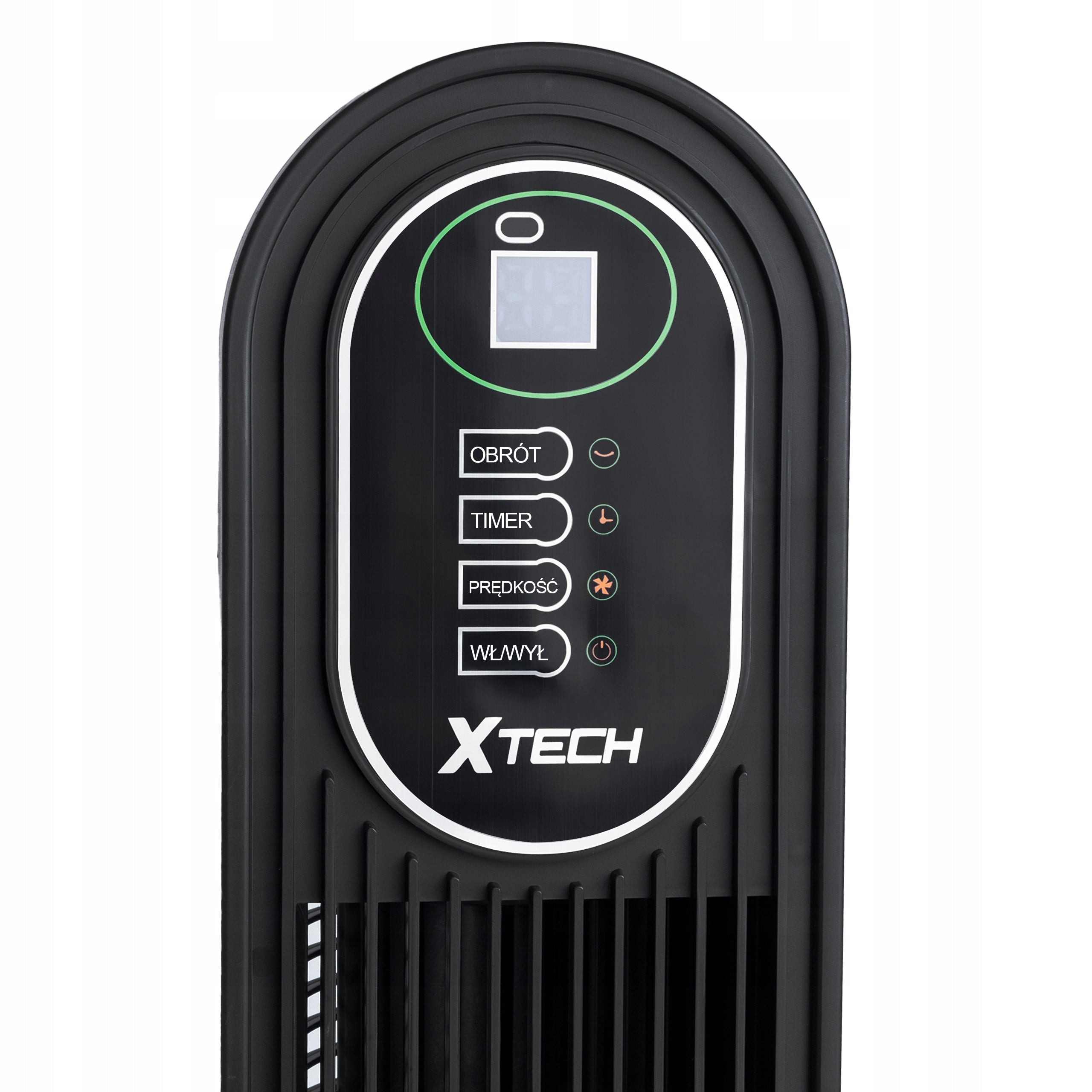 Column Standing Fan Large Quiet Powerful Windmill Black Home Office Model KW-02