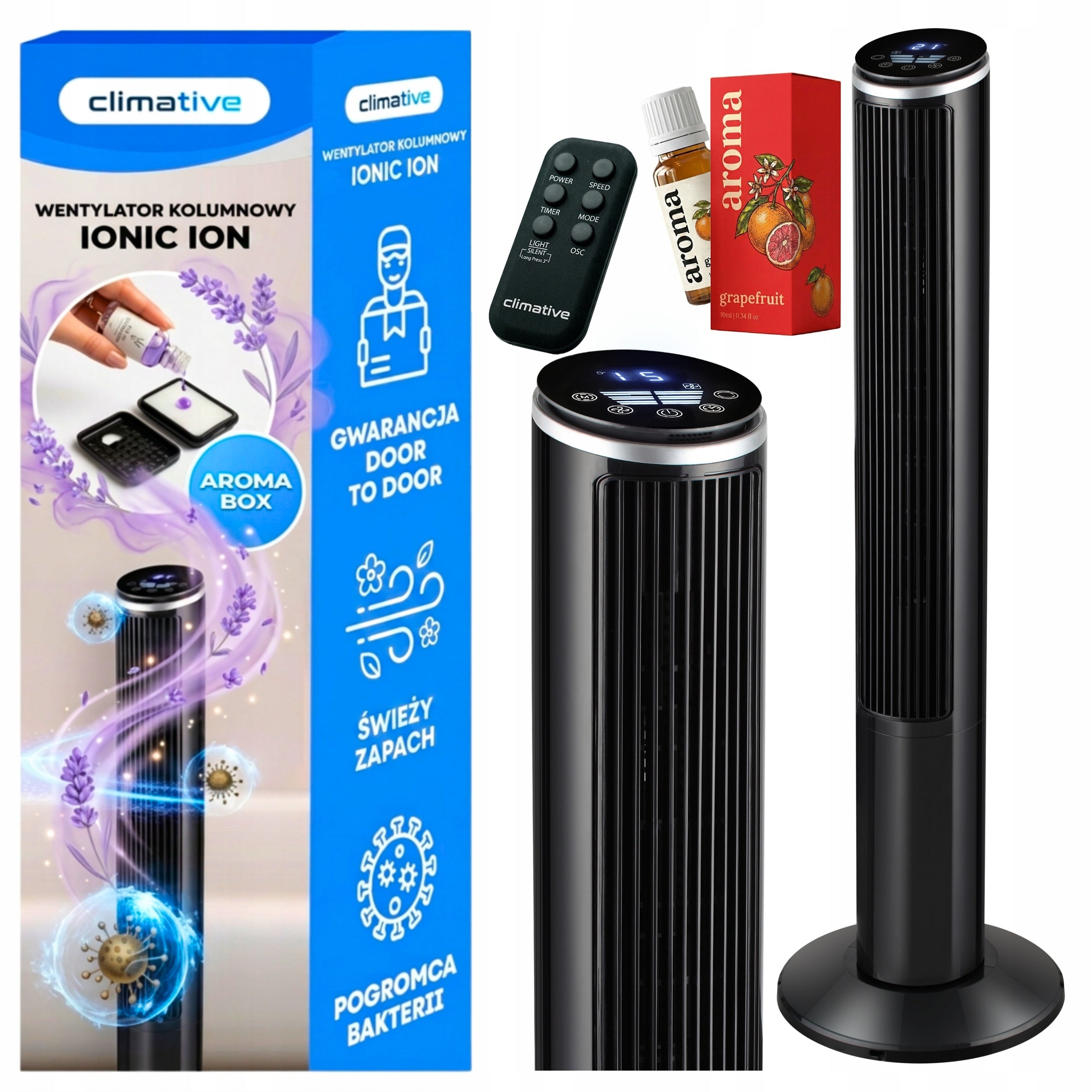Column fan CLIMATIVE IONIC Windmill silent IONIZATION +AROMA +TIMER