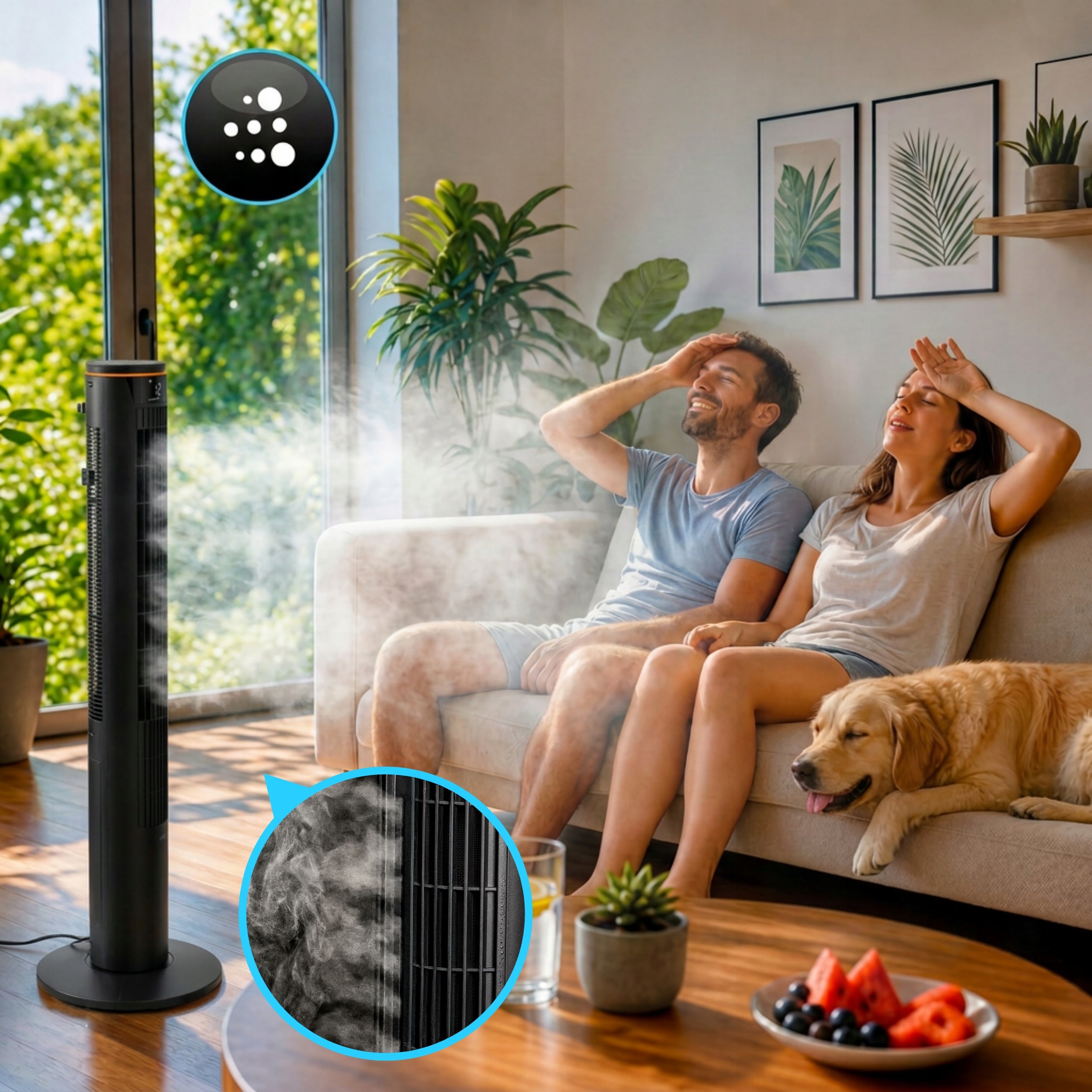 Column fan CLIMATIVE MIST silent fan MIST+IONIZATION+AROMA Model Mist