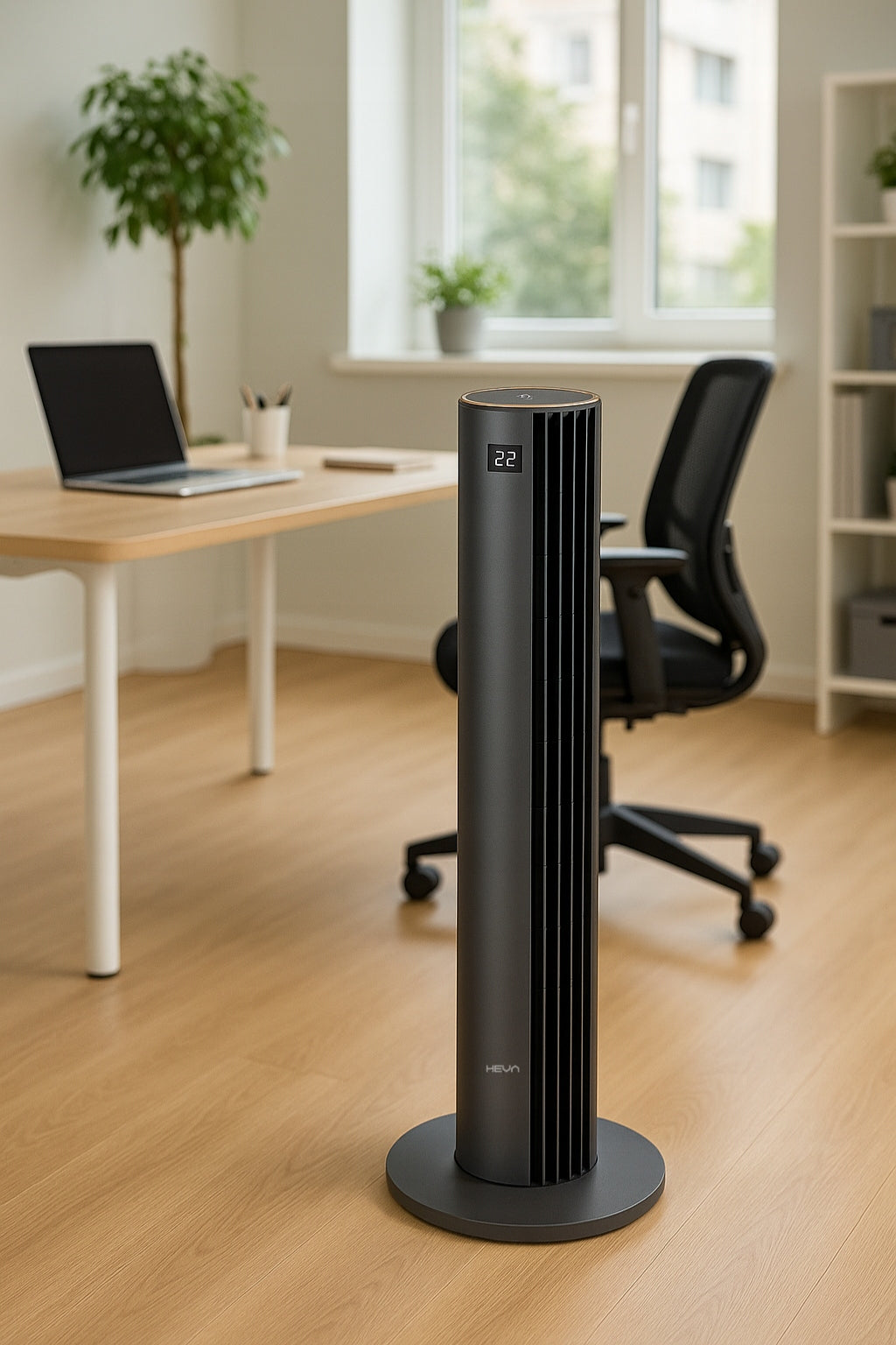 Column fan HEVA MOX floor fan standing silent LED +pilot Dominant color other
