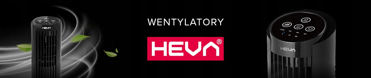 Column fan HEVA PIX desk fan quiet standing LED remote control Functions oscillation timer