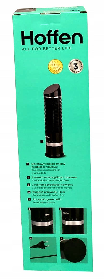 Column fan Hoffen AD-110248 black Manufacturer code 613242