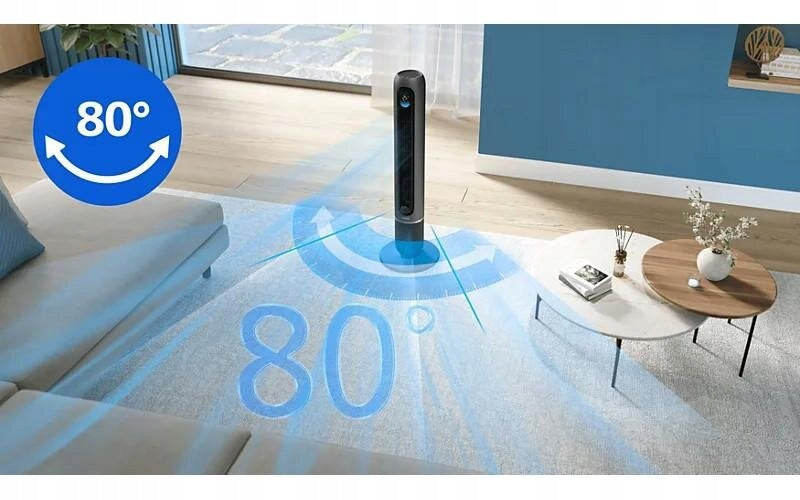 Column fan PHILIPS CX7550/01 Dark grey Functions oscillation timer