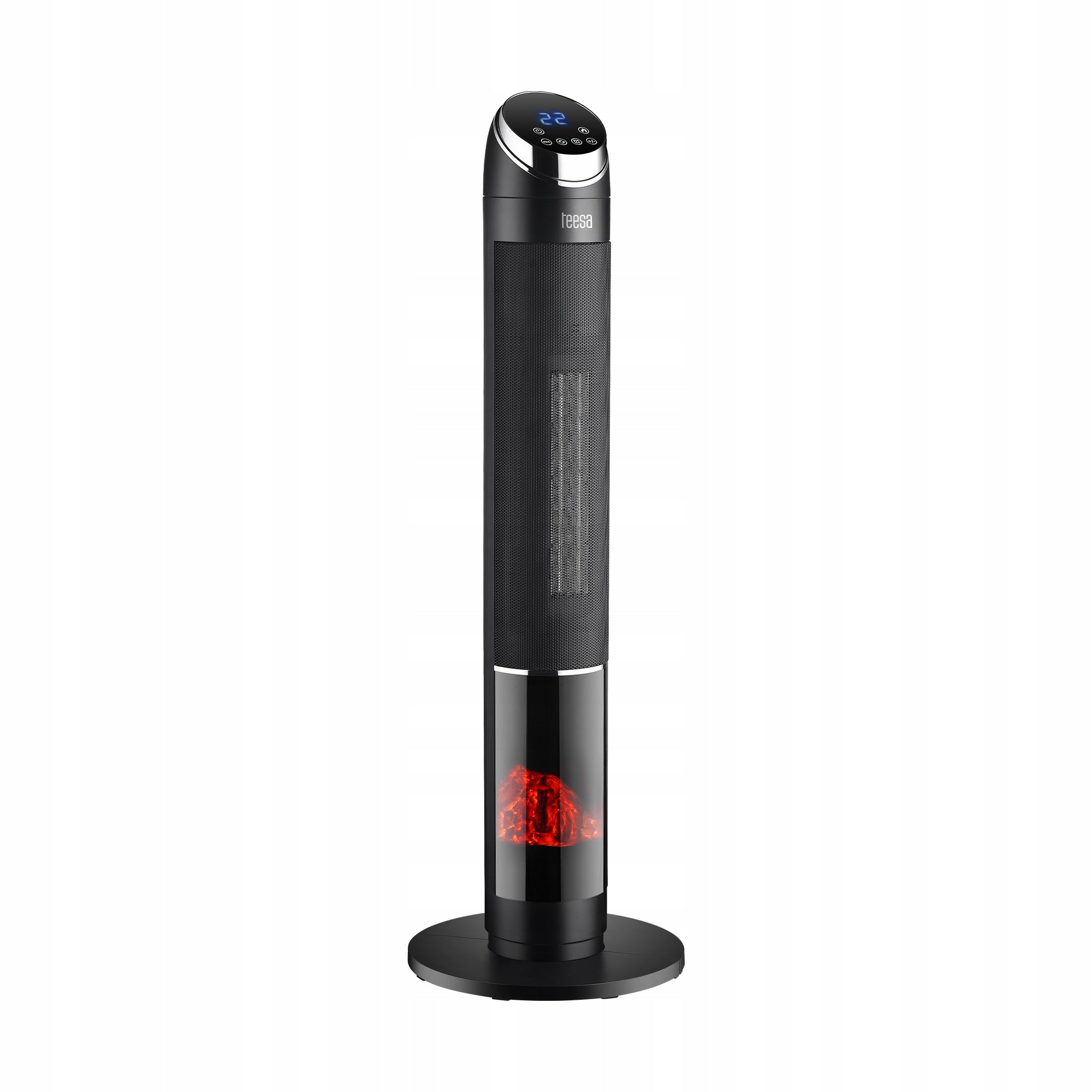 Column fan Tessa fireplace effect electric heater remote control Packaging status original