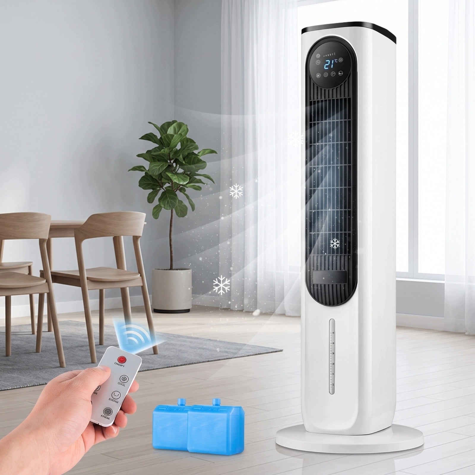 Columnar Air Cooler Cooling Evaporative Air Cooler Slim for Living Room Brand no brand