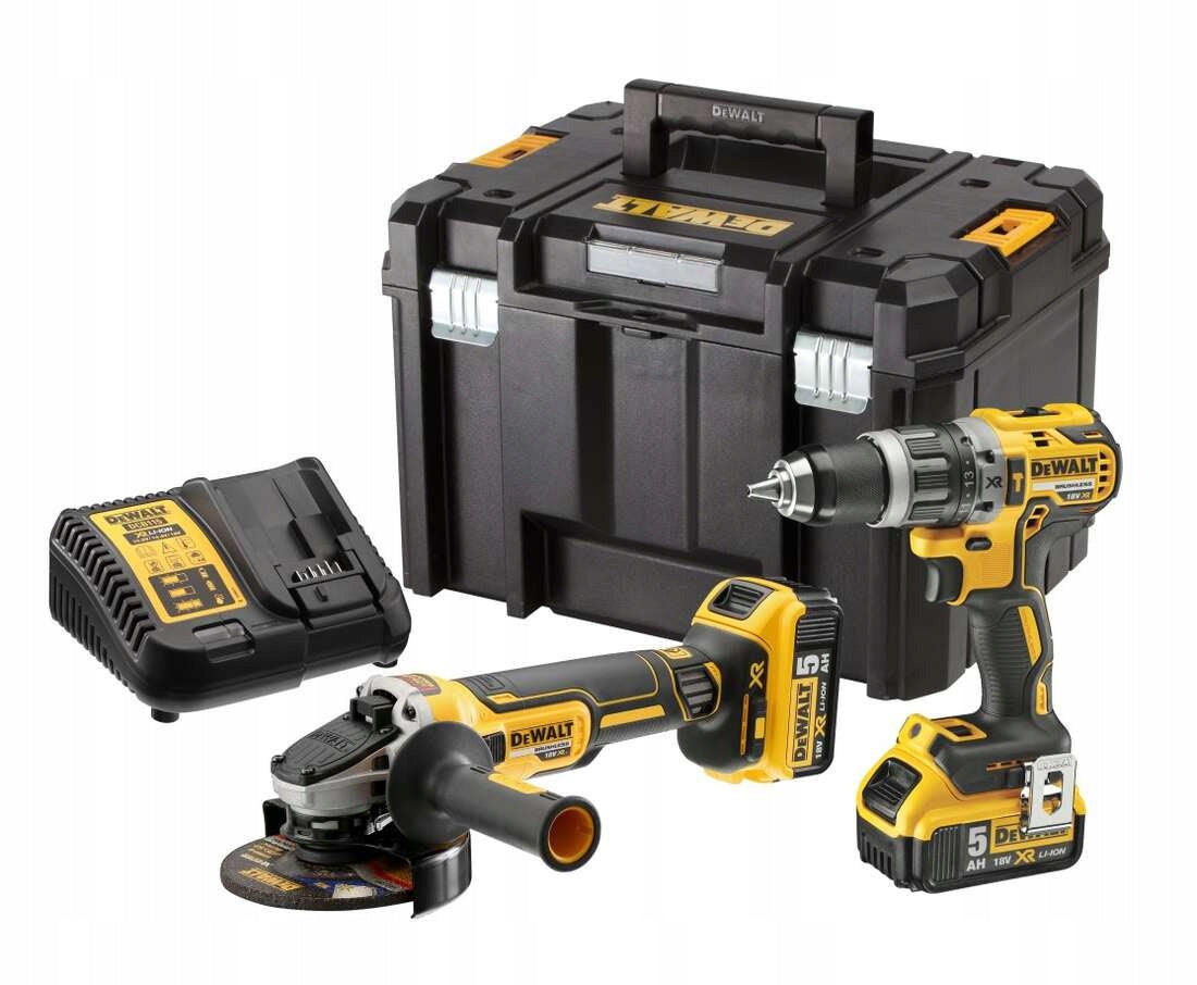 Combo set DCD791 + DCG405 18V XR 2x5,0Ah DeWalt [DCK2020P2T-QW]