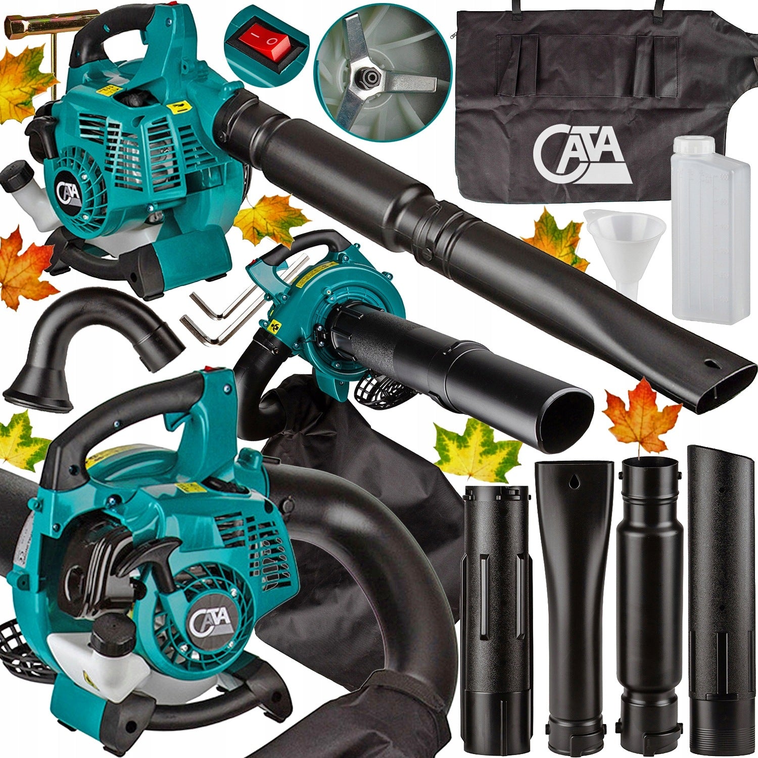 Combustion Blower Garden Leaf Vacuum Cleaner Shredder 3in1 BAG STRONG