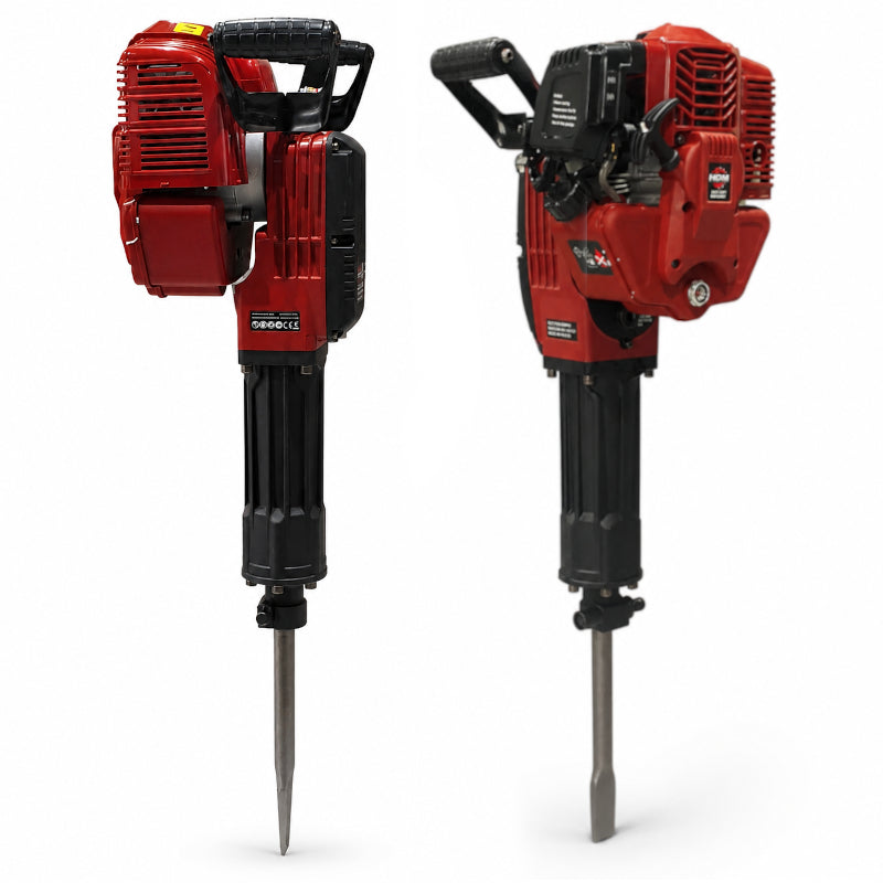 Combustion Demolition Hammer 52cc Impact HDM HJ95A for Asphalt Concrete Cube Manufacturer code 24135