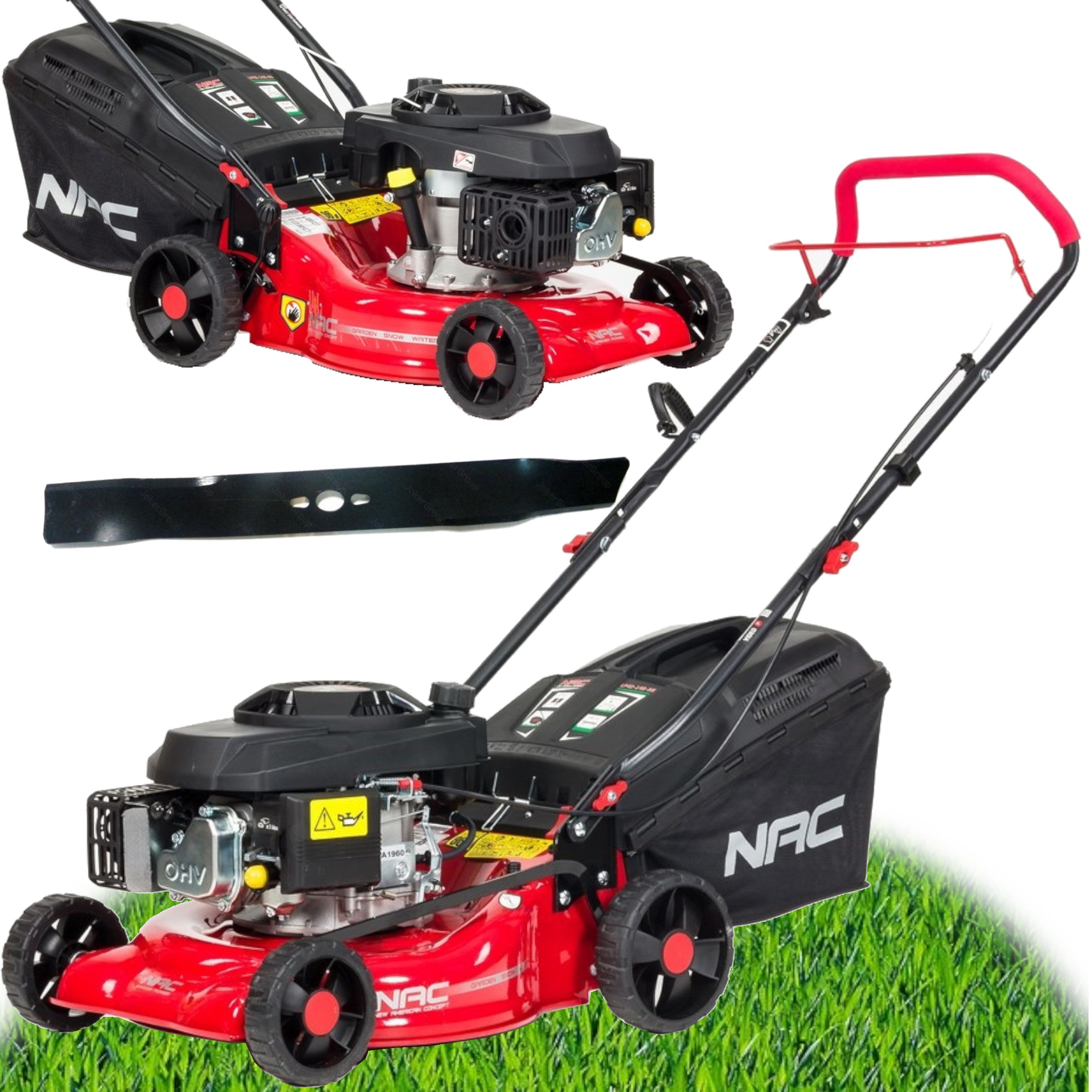 Combustion mower NAC 42 cm 146 cm3 2,6 kW LARGE Basket 40 liters 2in1 LIGHT