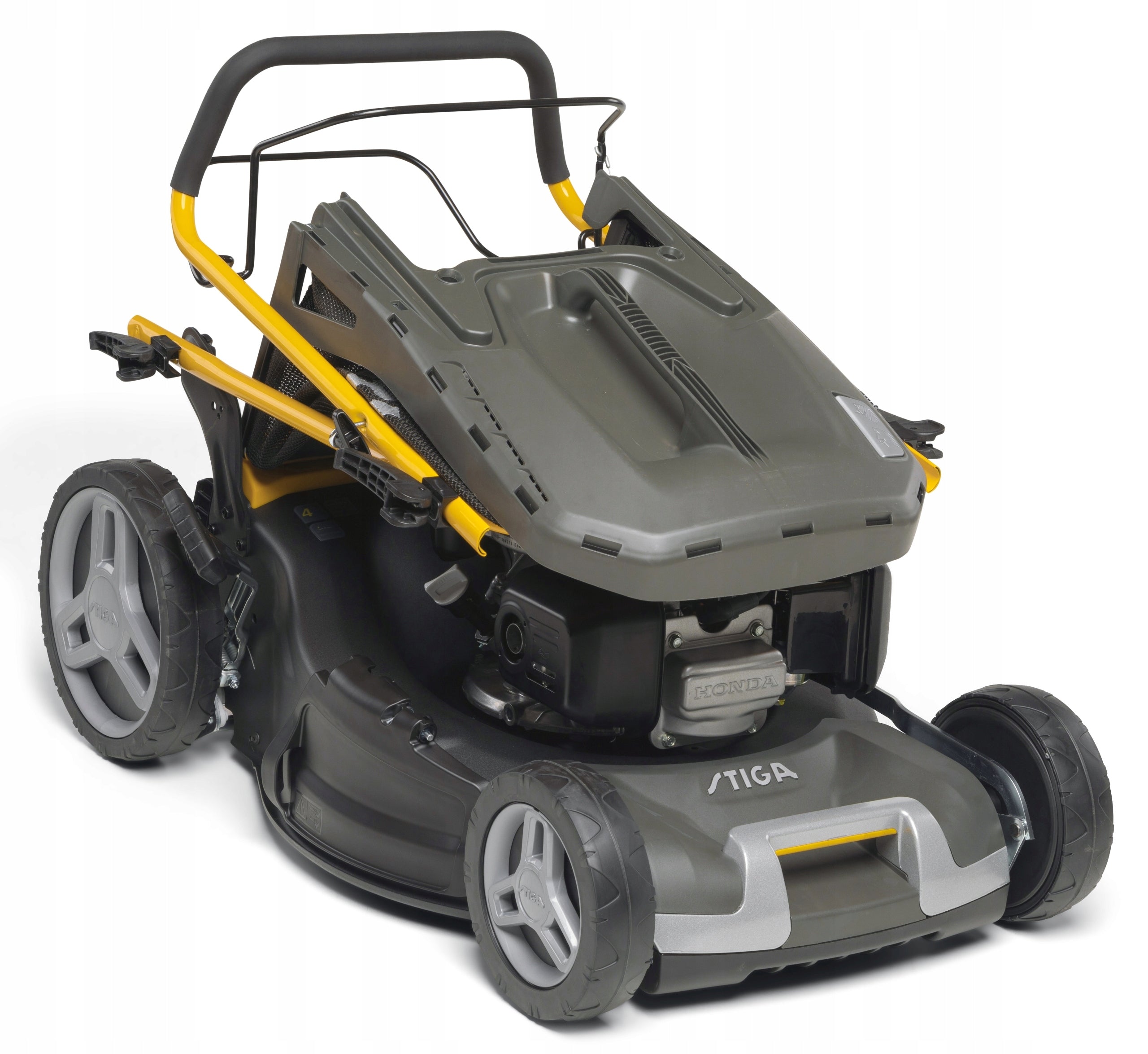 Combustion mower with basket STIGA Combi 55 SQ H Honda 5,2 HP 4in1 Set Series COMBI