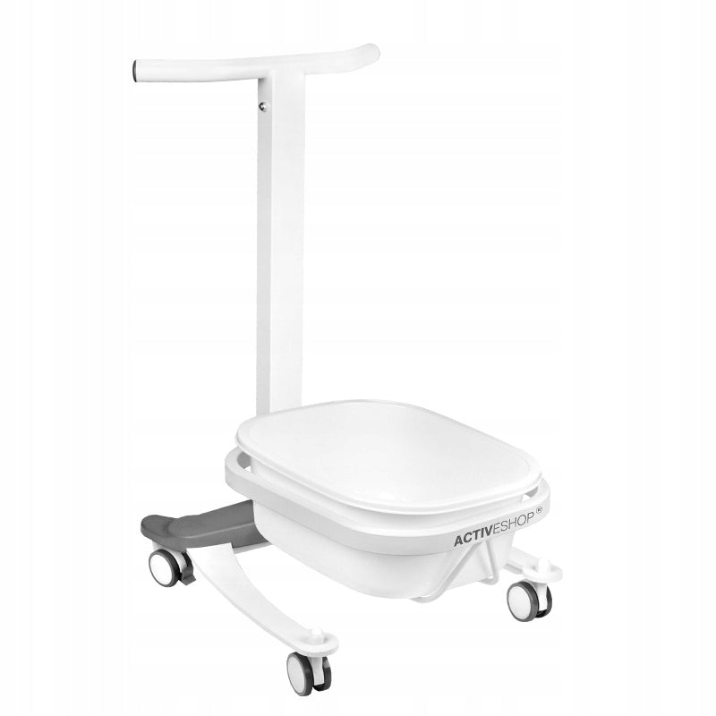 Comfort pedicure tray on wheels with Lift function