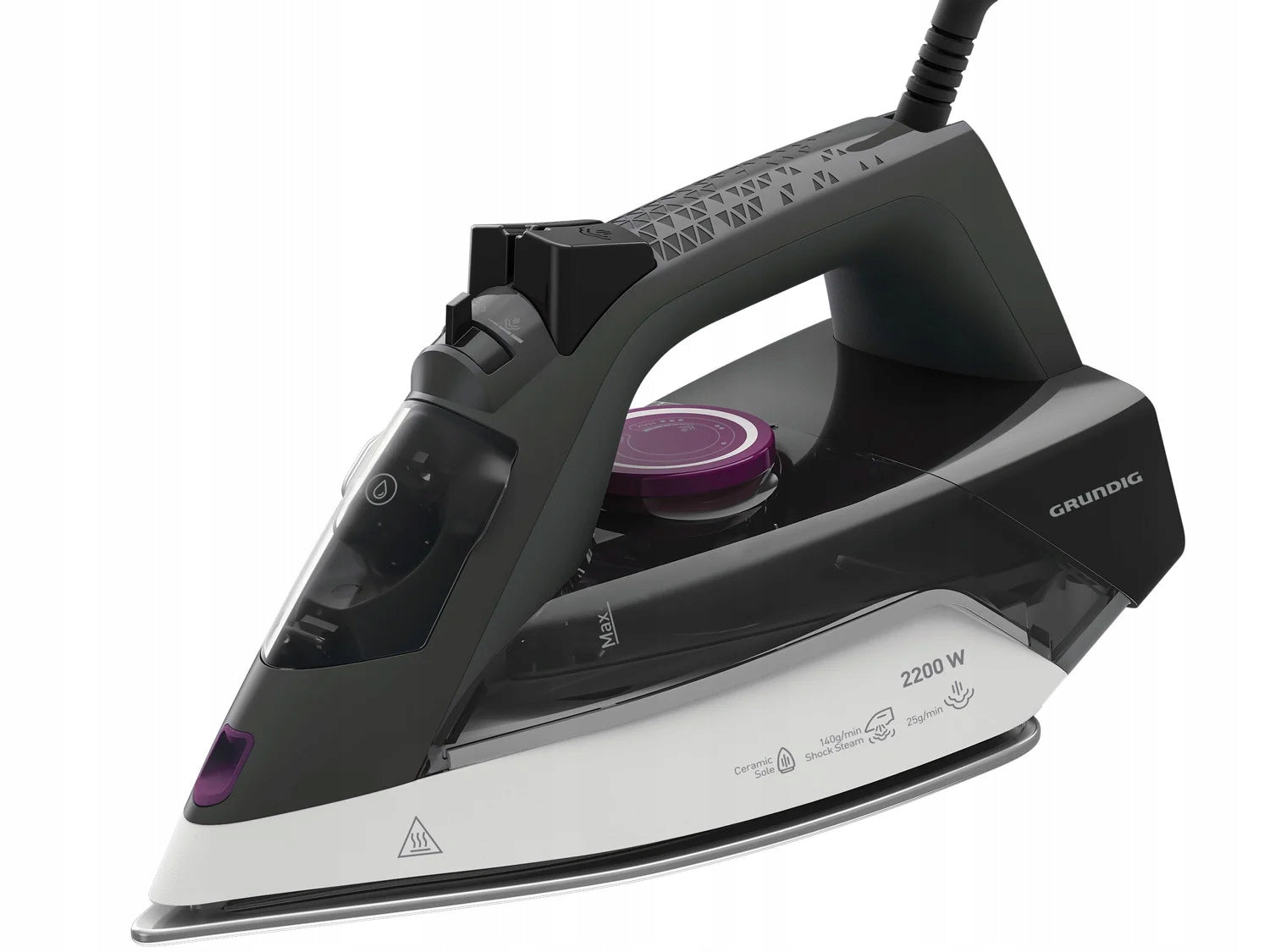 Comfortable STEAM IRON with ceramic foot GRUNDIG SI 4850 2200 W Brand Grundig