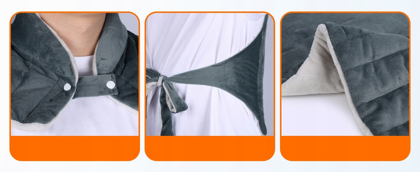 ComfyTemp K9066 Weighted back heating pad neck shoulders with remote control Manufacturer code K9066
