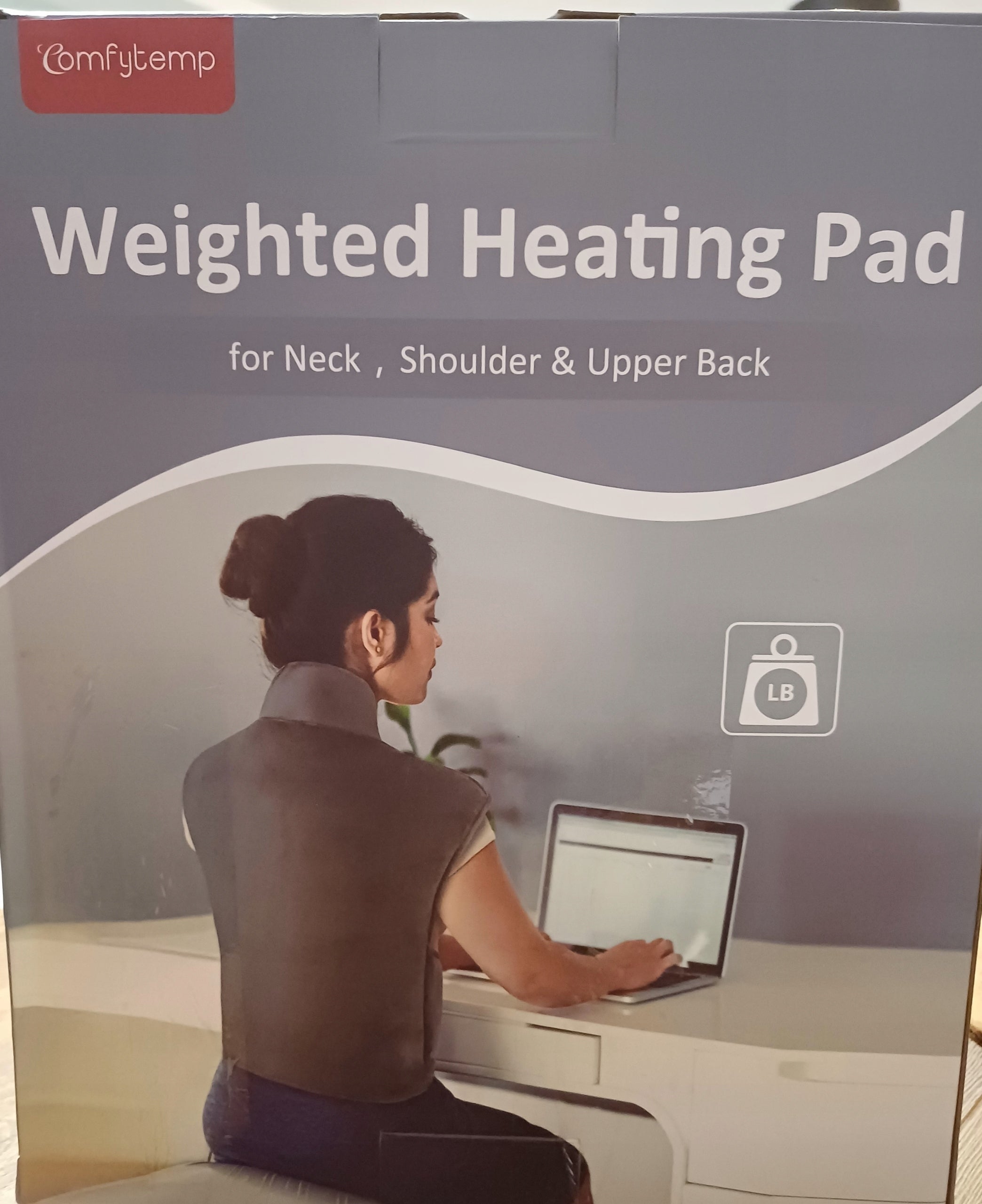 Comfytemp Heating Cushion Weighted with Adjustable Strap, Vest