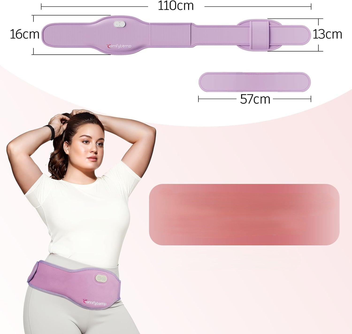 Comfytemp electric hot water bottle heater to relieve menstrual pain Manufacturer code X0028VHNFH