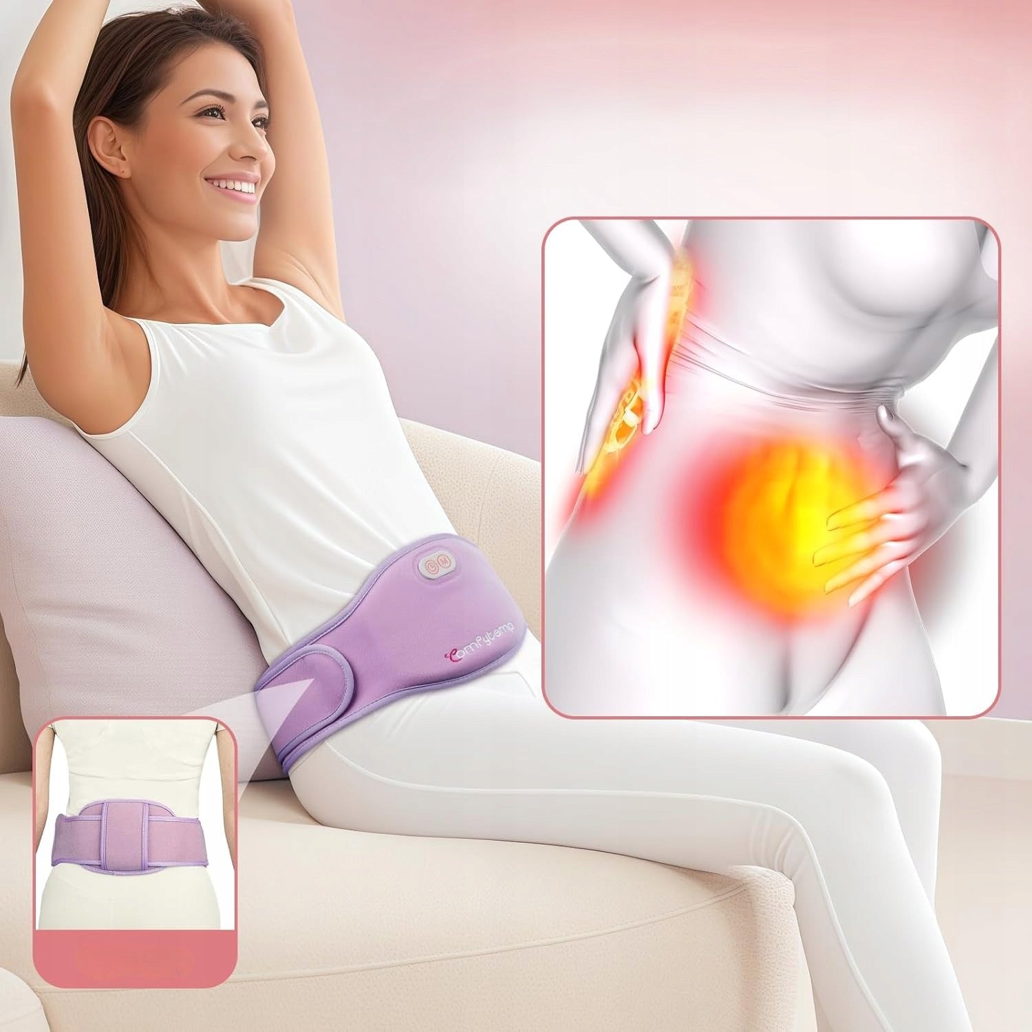 Comfytemp electric hot water bottle heater to relieve menstrual pain Medical device no