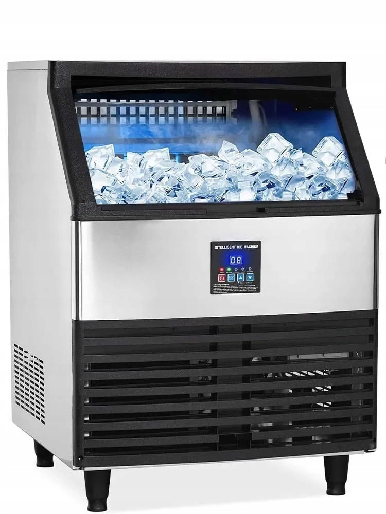 Commercial Freestanding Cabinet Ice Maker, 270 lbs/24 Hours, 140 Ice Cubes