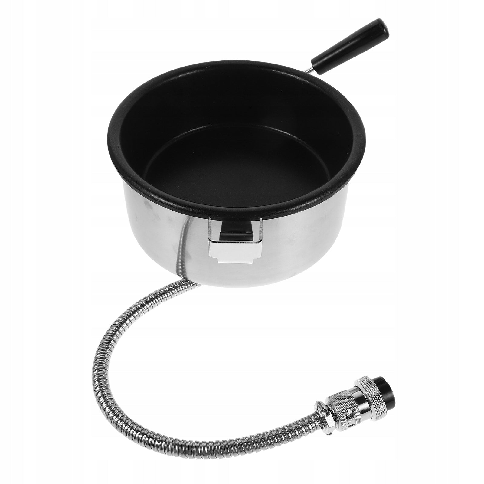 Commercial Grade Silver Popcorn Kettle Pot for Easy Popcorn Making Dominant color silver