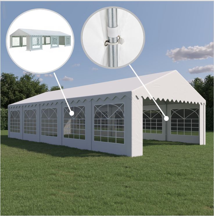 Commercial Party Catering Tent 5x10m x 10m PVC Pavilion Width 5 m