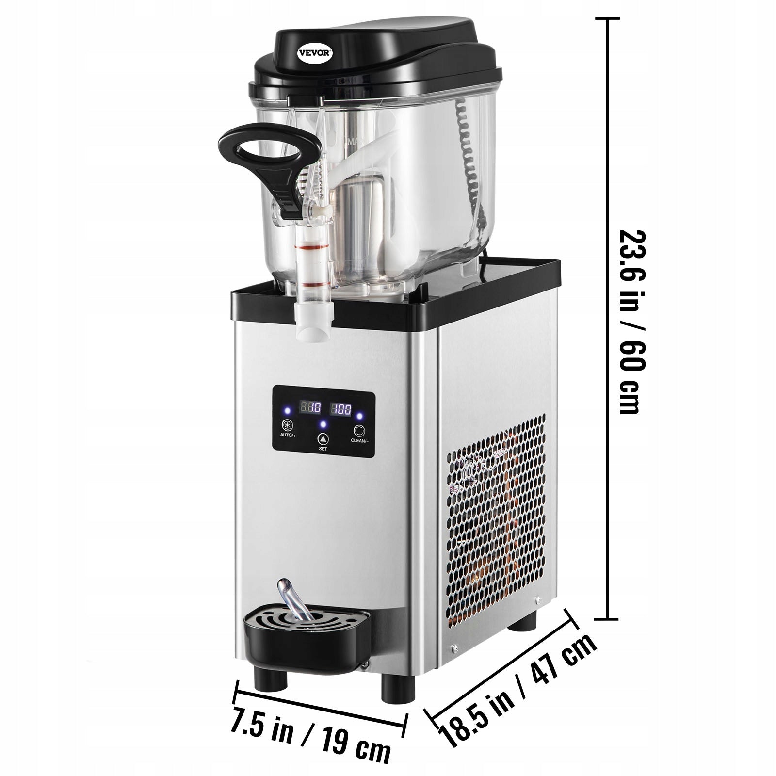 Commercial Slushy Machine 6L 25Cups 705W Stainless Steel for Cafes Home Use Brand no brand