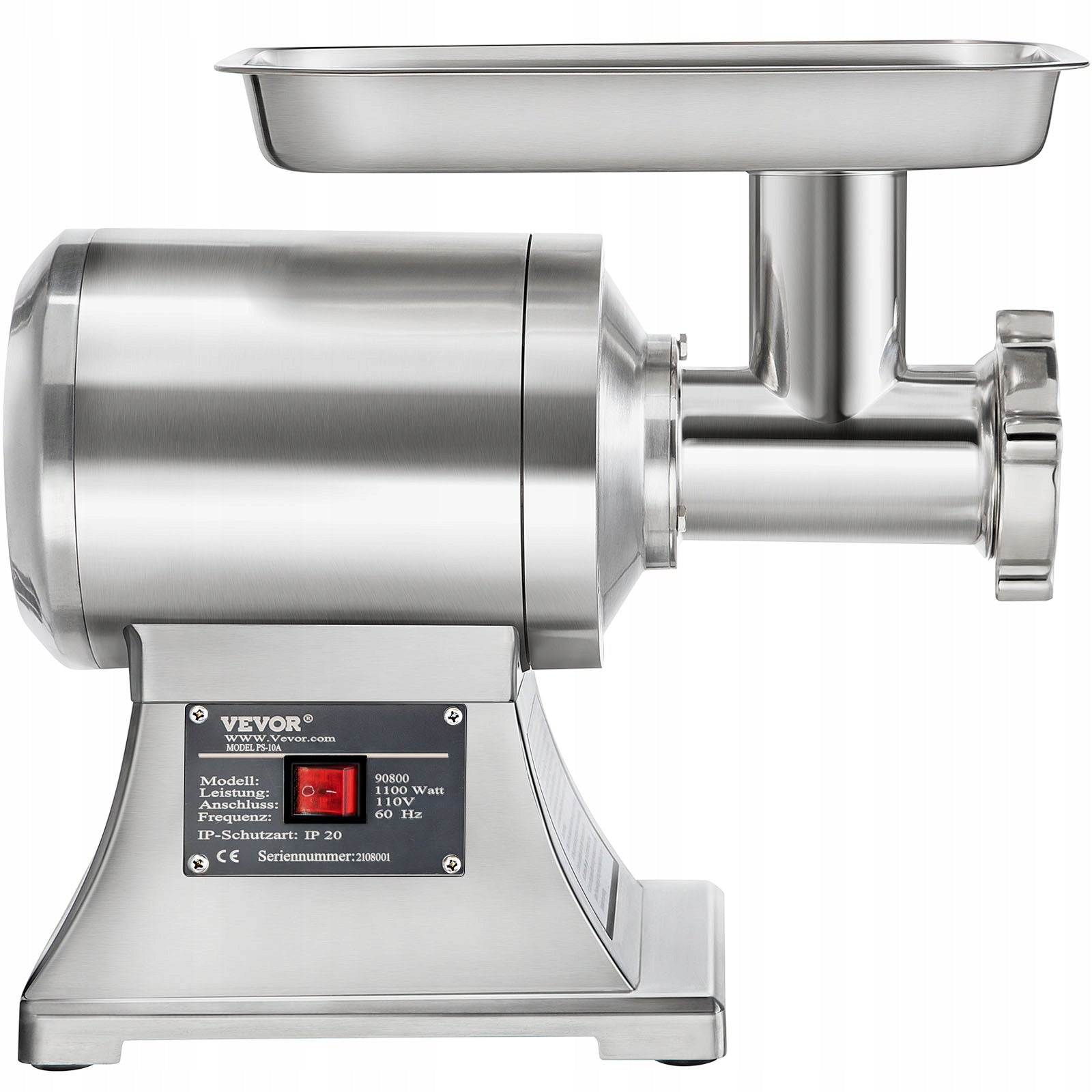 Commercial Stainless Steel Meat Grinder 450lbs Sausage Stuffer 850W Dominant color silver/gray