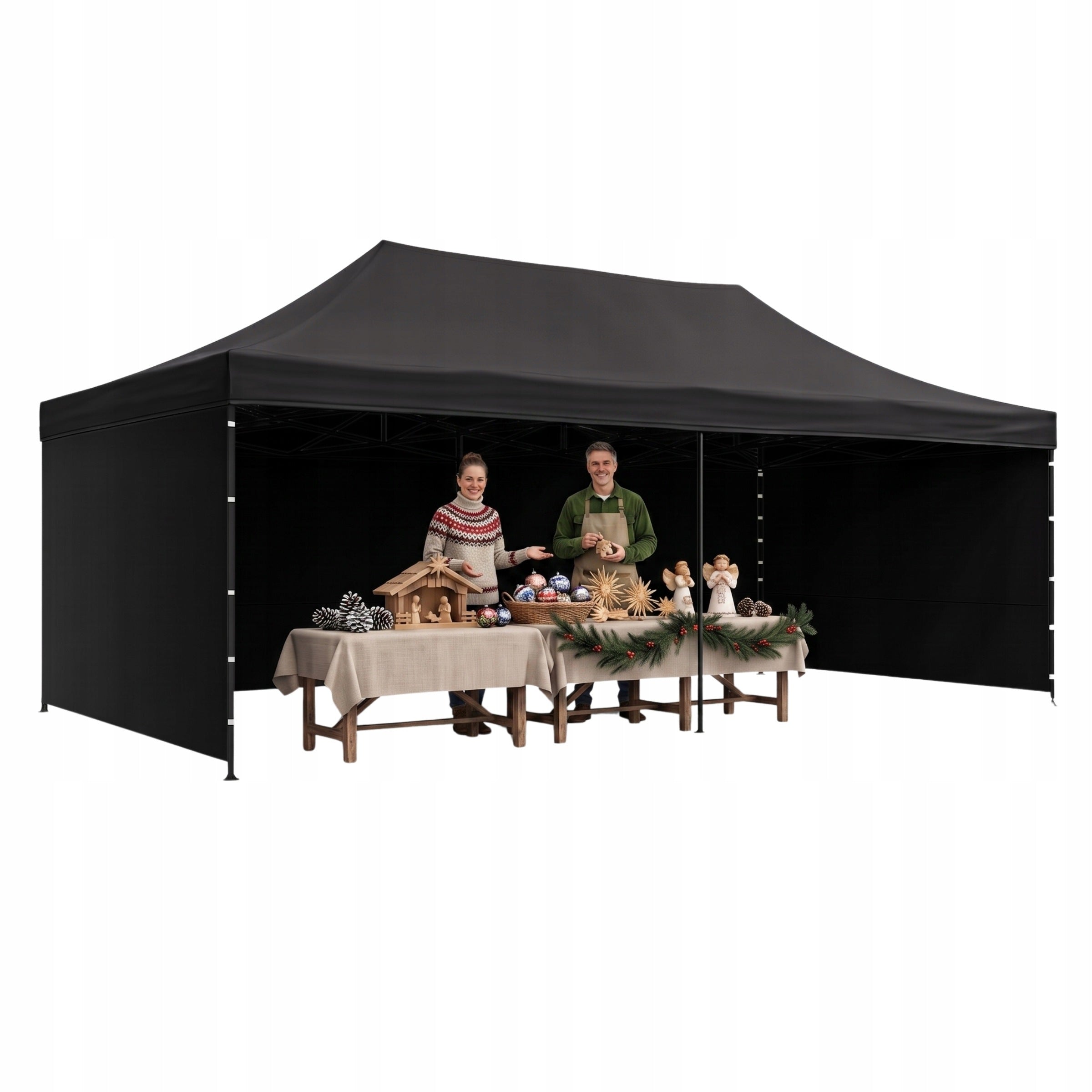 Commercial Tent 3x6 m Aga Party Black Express Pavilion Waterproof