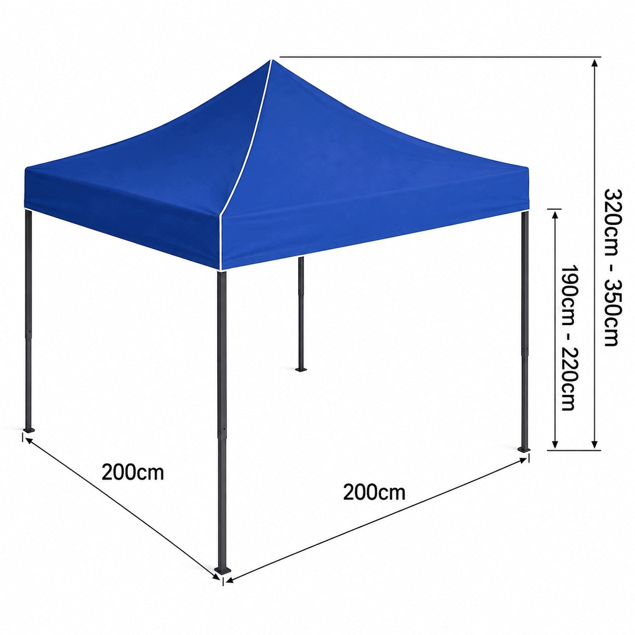 Commercial Tent Express Pavilion 2x2 Folding Waterproof Market Stand Manufacturer code ogrodowy DS-4 2x2 zielony