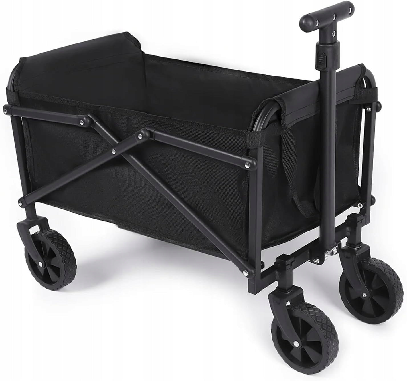 Compact Folding Mini Garden CART BEACH Transport with Black Wheels number 4
