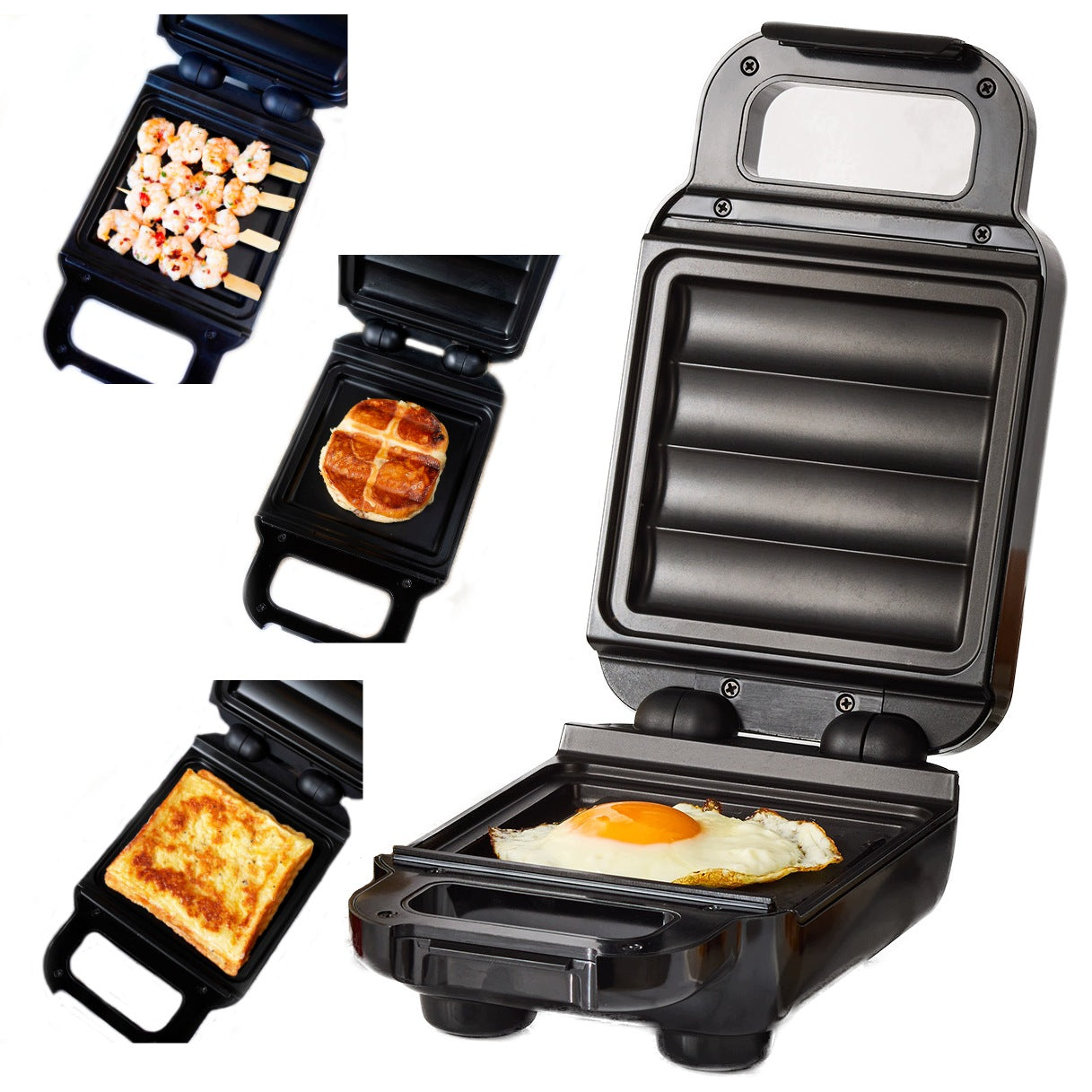 Compact Waffle Maker for Snack Omelettes Breville Solo Maker